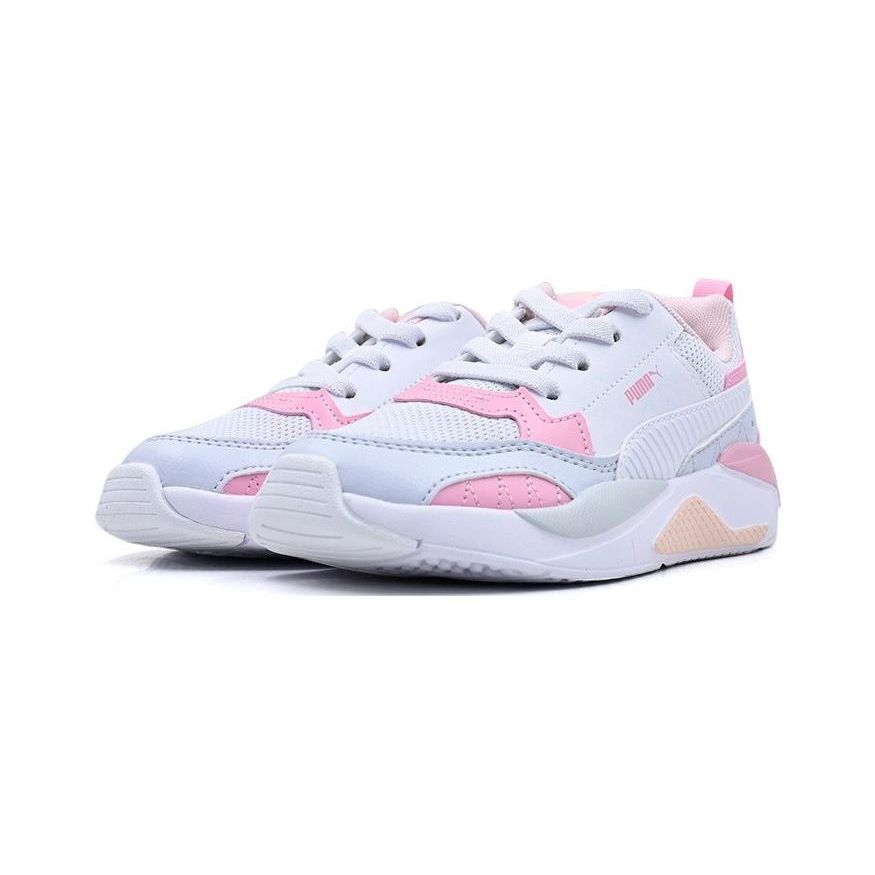 Puma X-Ray 2 Square Low-Top Casual Sneakers Kids Sneakers White Gray Pink 374192-20