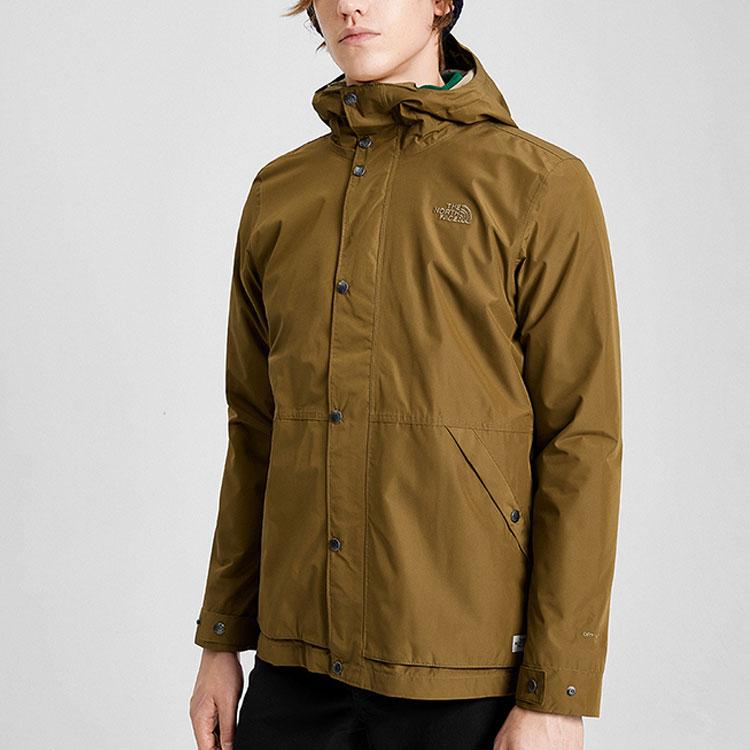 THE NORTH FACE Waterproof, Windproof, Breathable, And Thermal Windbreaker Jacket Men's Brown NF0A4NGY-173