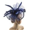 Cappello Fascinator Elegante Monocolore con Fermaglio per Capelli Piuma Decorativa Fiocco Decorazione in Rete Cappello Pillbox Accessori per Capelli