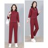 Fashion Women Sport Tracksuit Spring Autumn Half Zipper Stand Collar Casual Two Piece Set Ladies Daily Outdoor Sportswear