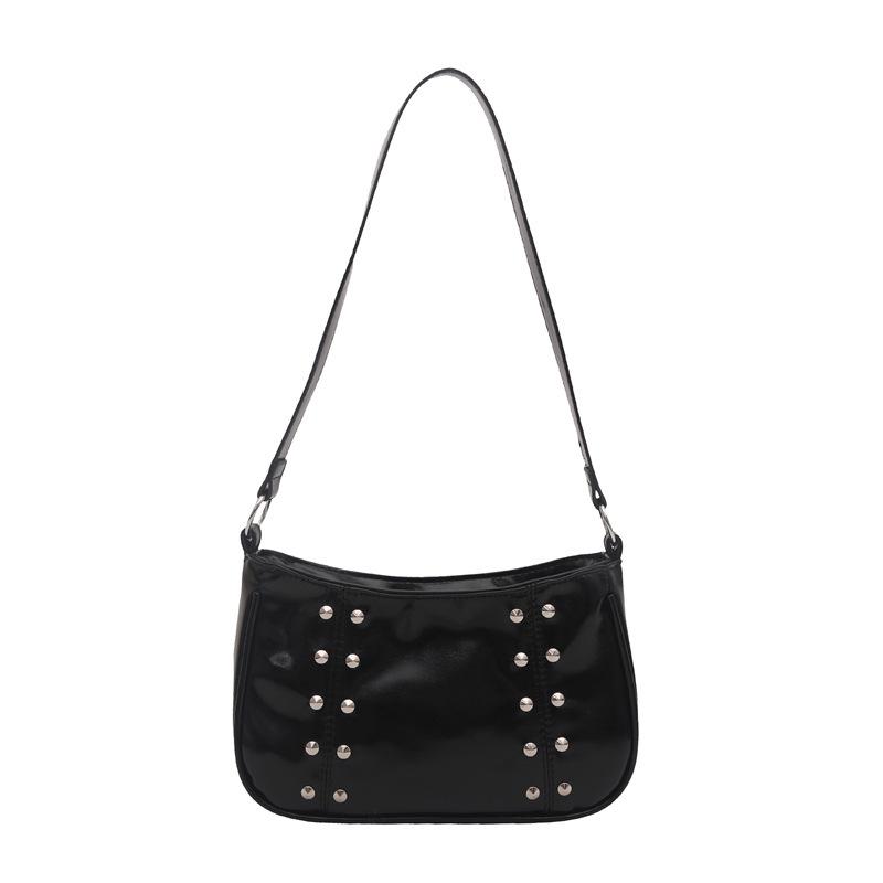 2025 Chic Women's Rivet Strap Shoulder Bag - Autumn/Winter Collection