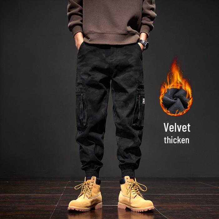 Men's Casual Camouflage Multi-Pocket Zipper Harem Pants - Spring/Autumn Trend