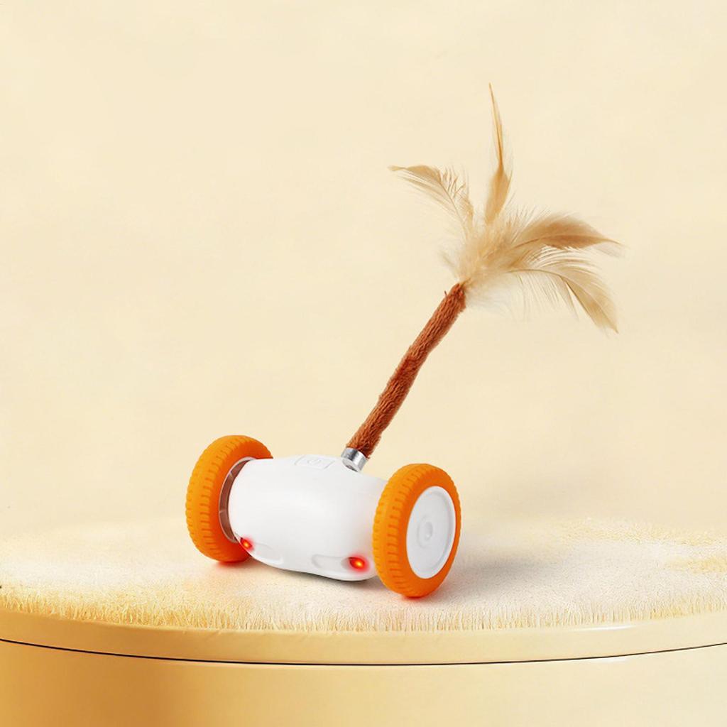 Automated Cat Toy With Lights Tail USB Rechargeable Self-Play Automatic Moving Cat Toys For Kitten Pet Indoor Apartment