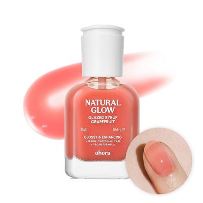 Renforceur de Ongles Sirop Glacé Édition Pamplemousse Ensemble de Soin pour Ongles avec Essentiels Optionnels pour Ongles
