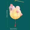 Portable Chinese Rabbit Lantern Traditional LED Lantern Toys Antique Lantern  New Year