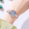 Wenyi Style Women'S Light Luxury Fritillary Surface Small Dial Waterproof Stainless Steel Mesh Belt Quartz Watch