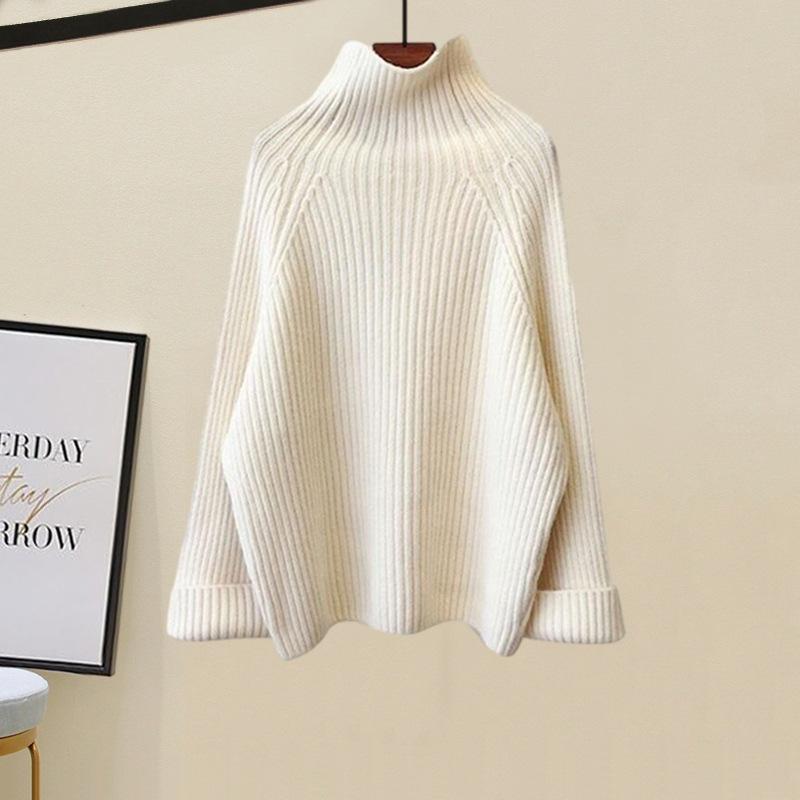 Women's Thickened Vest Turtleneck Knitted Sweater Wide Leg Autumn Winter Suit