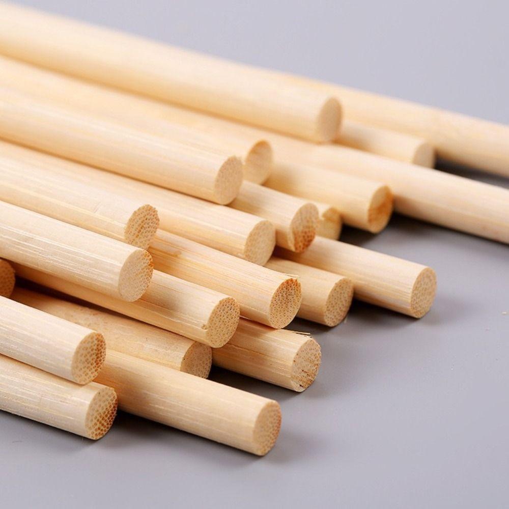 25Pcs 1/4 X 12 Inch Wood Sticks  Wooden Doweling Rods Portable Precut Dowels  Tiered Cakes