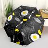 1pc Breakfast Foods Automatic Opening/Closing Umbrella with Operation & Windproof Canopy - Folding Design, Holiday Gift Yy260225169