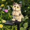 Cute Resin Garden Stake Light, Outdoor Decorative Lamp for Yard Patio and Garden