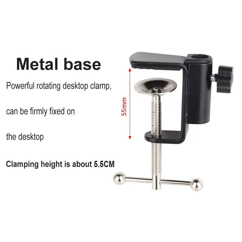 Universal Bracket Clamp Accessorie DIY Fixed Clip Fittings Screw Light Mounting Camera Holder for Microphone Desk Lamp Broadcast