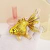 Multifunctional Goldfish Shape Jewelry Holder Delicate Jewelry Organizers Alloy Texture Suitable for Various Occasion
