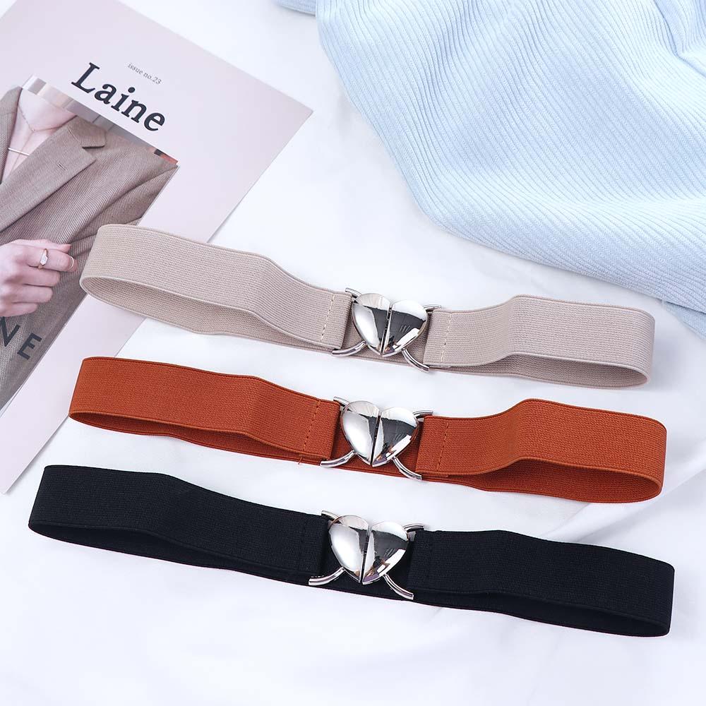 Korean High Quality Metal For Woman Girl Elastic Belts Waist Accessories Thin Belts Waistband