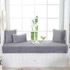 New Winter Plush Solid Color Quilted Cotton Tatami Window Sofa Cushion Semi-finished Sofa Cover Fabrics