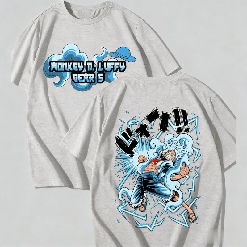 One Piece Luffy Anime T Shirt Men Women Oversized Vintage Short Sleeve Tee Streetwear Casual Tops Graphic Tee 2026 Summer Y2k