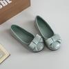 French classic gentle wind versatile round head single shoes women's 2025 summer new bow commuter single shoes ballet shoes