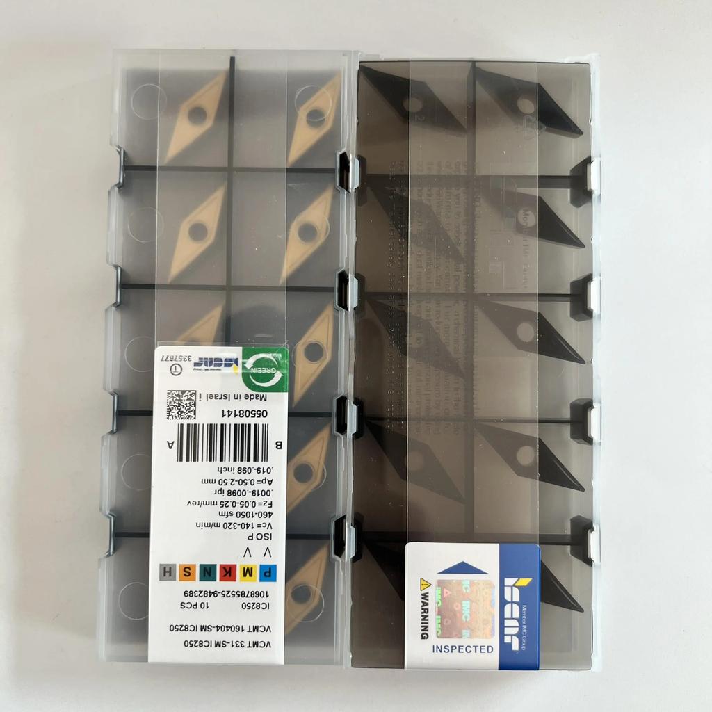 ISCAR / VCMT160404-SM IC8250 Industrial indexable carbide inserts 10 Pcs
