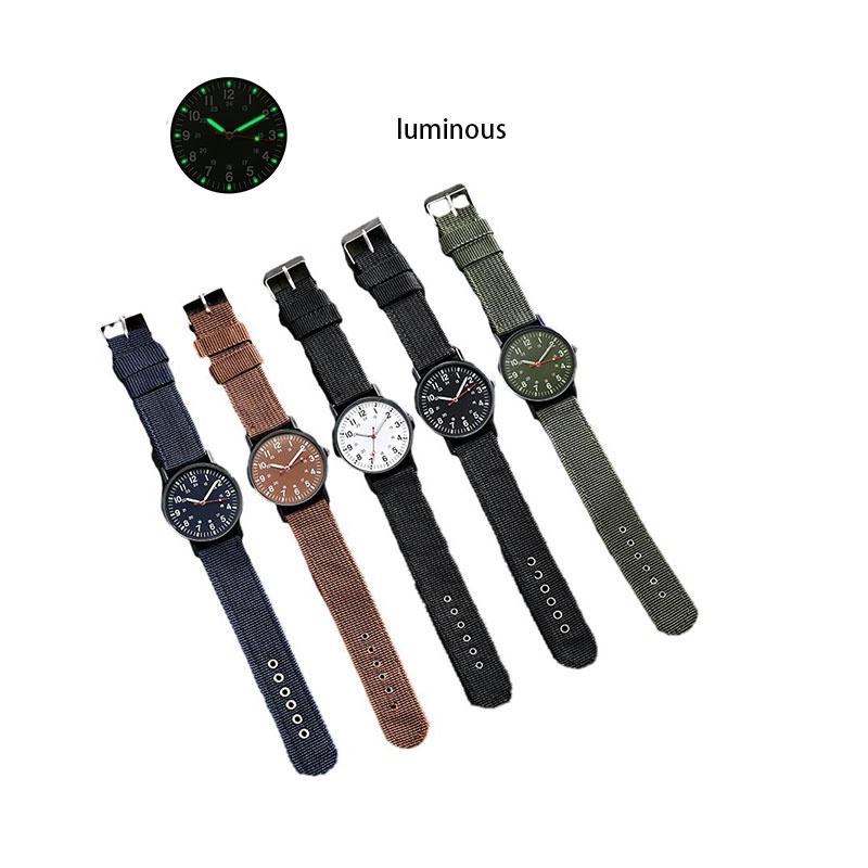Wrist Men Analog Quartz Analog Watch Nylon Woven Strap Casual Sports Present