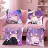 Hololive Tokoyami Towa Sama Pillow Case For Sofa Bedroom Living Room Plush Cushion Cover Decorations and Protector
