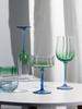 Creatieve Tulpbloemen Verticale Kelk Hoge Waarde Roze Blauwe Gradiënt Champagne Rode Wijn Glas Dessert Koud Water Cocktailglas