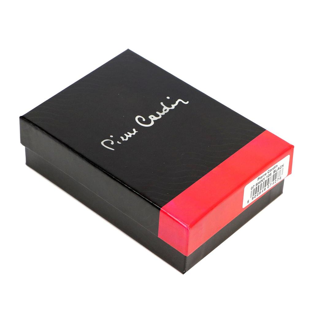 Echtes Leder + Damen-Portemonnaie aus Kunstleder Pierre Cardin 07 SHINY 117
