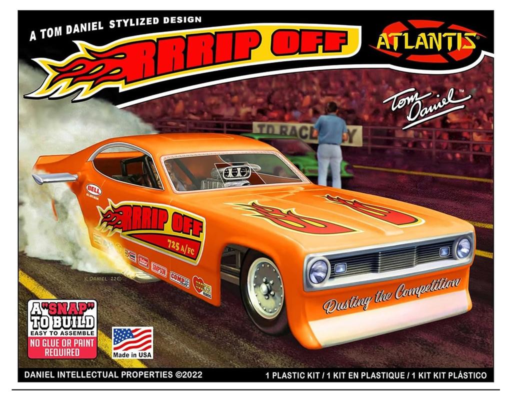 Atlantis Model Tom Daniel Funny Car Liyip Off Plastic Model ATLAMCM8277 1/32