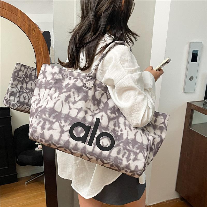 Borsa sportiva per yoga, fitness, stile europeo e americano, borsa a tracolla tote di grande capacità, borsa a mano per brevi viaggi all'aperto, borsa da viaggio