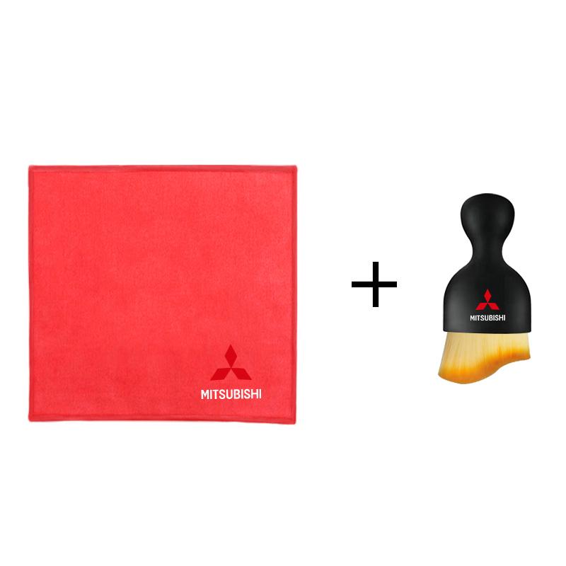 

Car Wash Towels Microfiber Rag Cleaning Brush For Mitsubishi Outlander Lancer Sport RalliArt Chaveiro 9 10 Pajero EVO L200 ASX