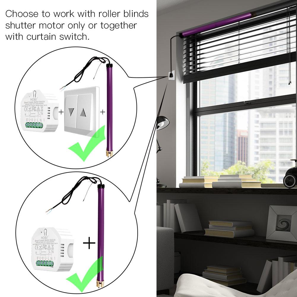 90-250V Curtain Switc Smart Voice Control Graffiti APP Control RF Radio Wifi Household Intelligence System Device