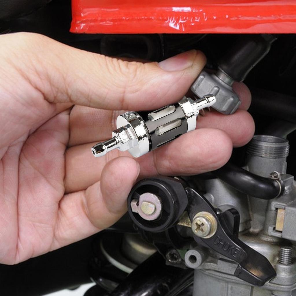 Motorcycle Motor Oil Filter 8mm Engine Protection Oil Filter Metal Washable Motorcycle Accessories For Maintenance Snowmobile