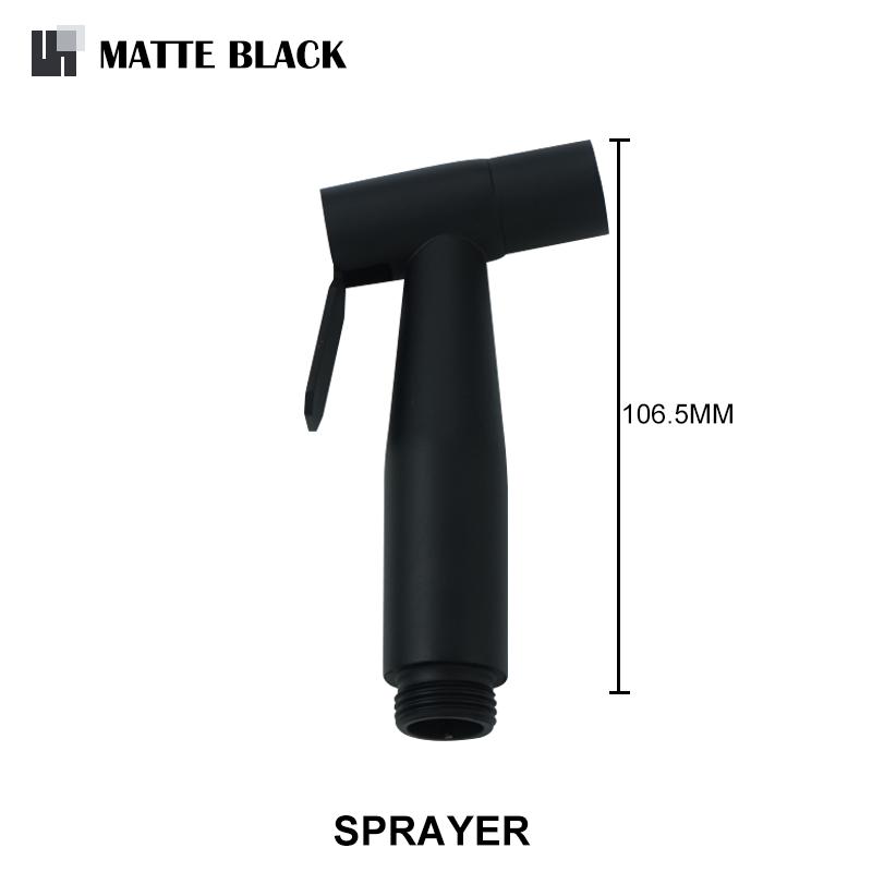 Accesorii pentru pulverizare bideu toaletă de mână din oțel inoxidabil robinet pentru bideu negru pulverizator pentru baie cap de duș cu autocurățare auriu