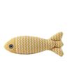 Linen Fish Cat Teaser with Catnip Plush Toy