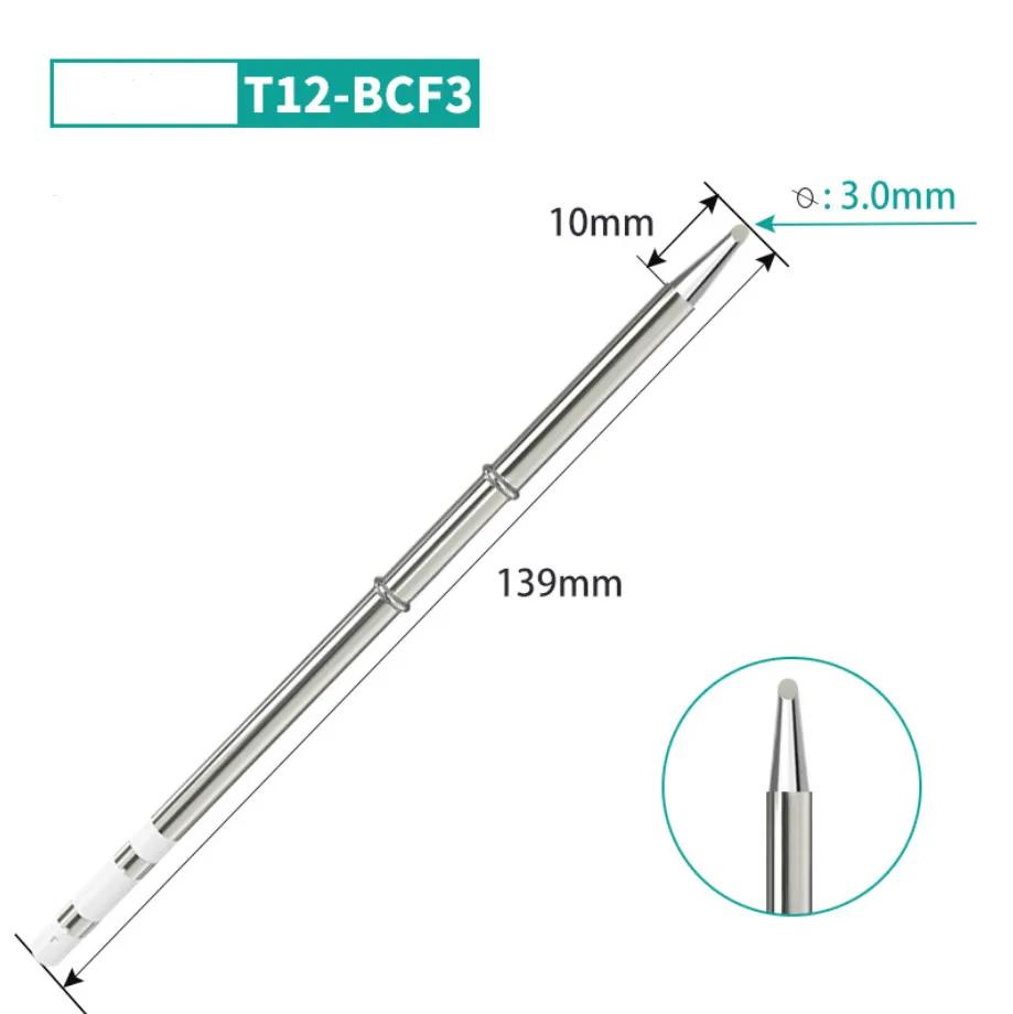 T12 Soldering Solder Iron Tips BCF1/B2/BC2/BC3/B/BCF2/BCF3/BL/C1/C4/D4/BC1/D24/D52 Type Iron Tip For Hakko FX951 STM32 OLED