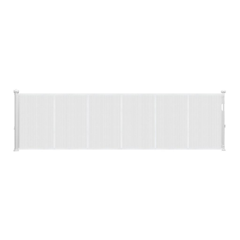 Retractable Baby Gate, 870 mm Tall, Extends up to 2800 mm Wide, Retractable Gate for Kids or Pets, Mesh Material, Easy to Install for Indoor Stairs,