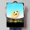 Football On Fire Metal Poster Customized Wall Art Retro Vintage Tinplate Signs for Man Cave Office Decor Home and Decoration