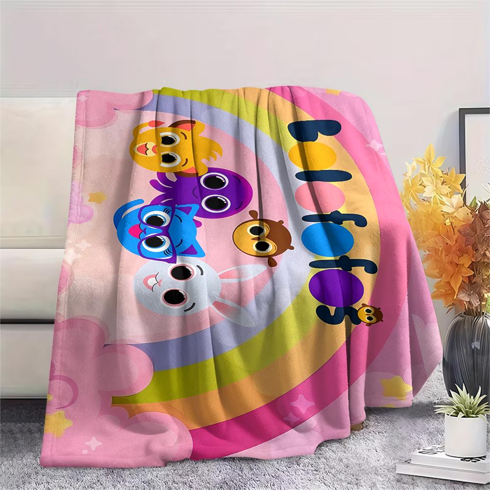 Bolofofos characters Print Flannel Blanket,High quality Comfortable for All Seasons,Home Decor,Warmth and Comfort,Perfect for Christmas Gifts