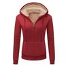 2025 Women's Thickened Zipper Hoodie with Logo Print - European & American Autumn/Winter Casual