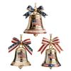 United States 250th Anniversary Bell Ornament Commemorative Patriotic Christmas Tree Hanging Bell Decoration Holiday Party Pendant