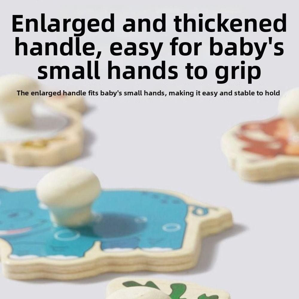 Shape Matching Hand Grab Boards Toys Montessori Tangram Jigsaw Game  Children