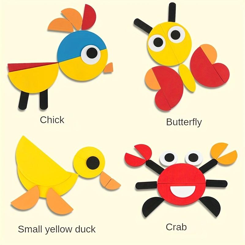 Деревянная головоломка 3D креативная игра-головоломка в форме животного геометрическая — фото 5