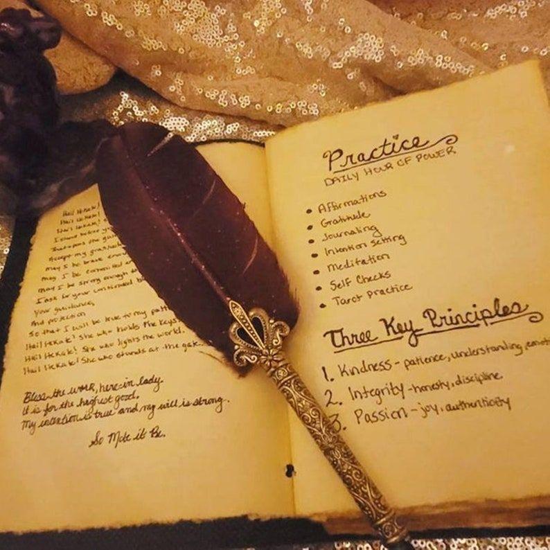 Caltic Cat Leather Printed Notebook for Women's and Man, Handmade Leather Journal Perfect Gift for Birthday, Book of Shadows, Grimoire