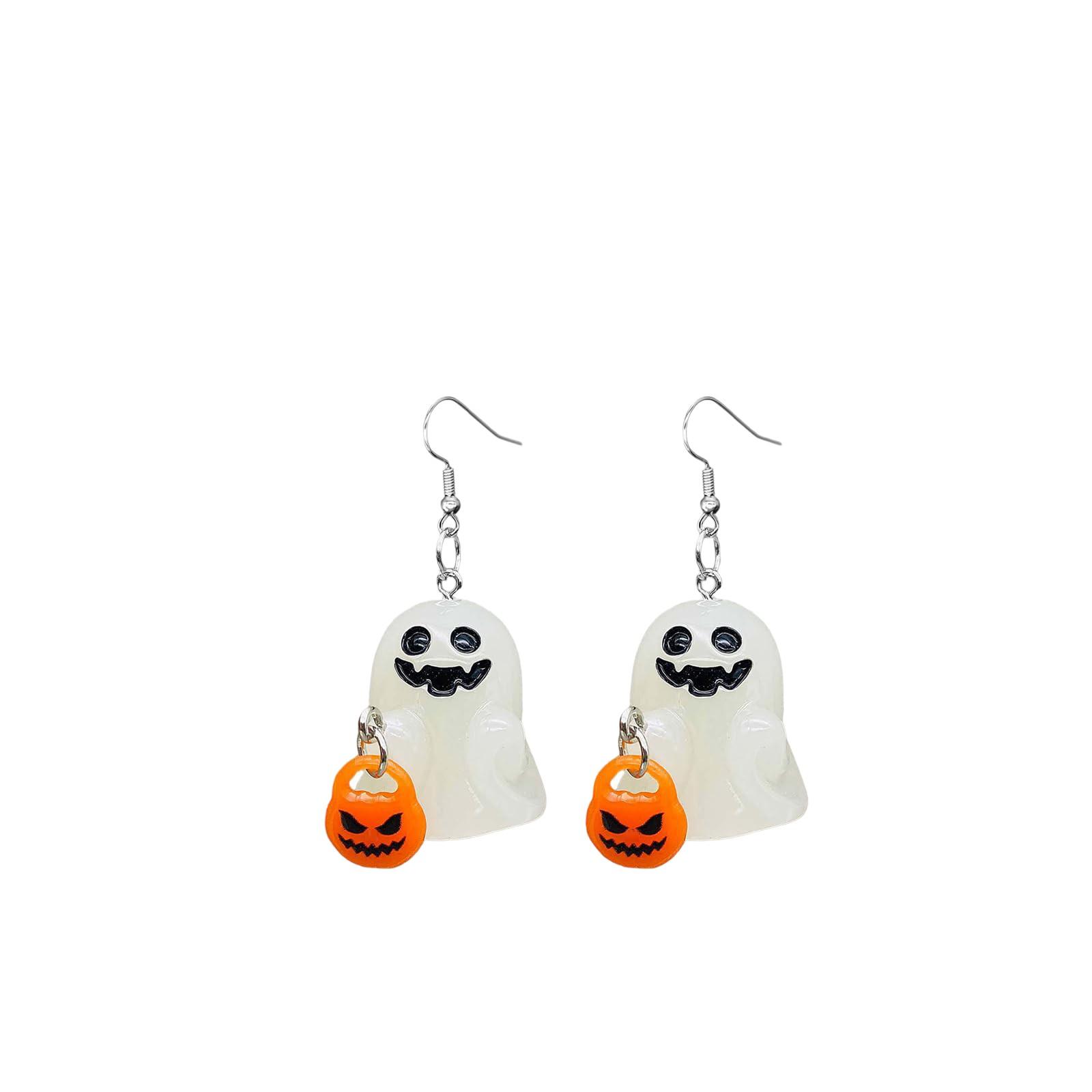 

Серьги на Хэллоуин для женщин 3D серьги-кукурузы светящиеся в темноте жуткие серьги-подвески ювелирные изделия на Хэллоуин подарки One Size