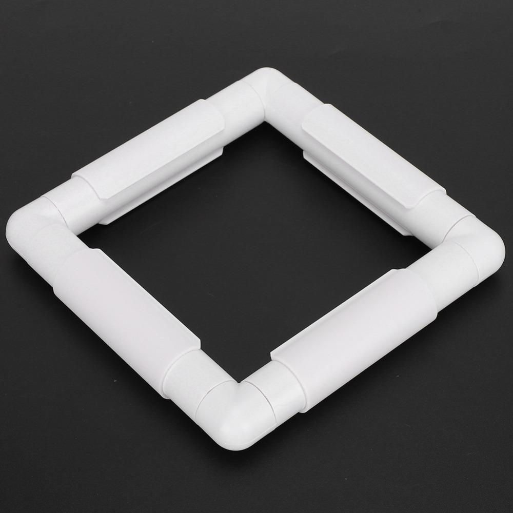Plastic Cross Stitch Frame Square Shape Sewing Supplies Portable Embroidery Frame For Needlepoint