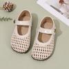 Girls Soft Sole Summer Sandals Closed Toe Breathable Woven Design Adjustable Strap Comfortable Fit Lightweight Shoes for Toddlers and Kids