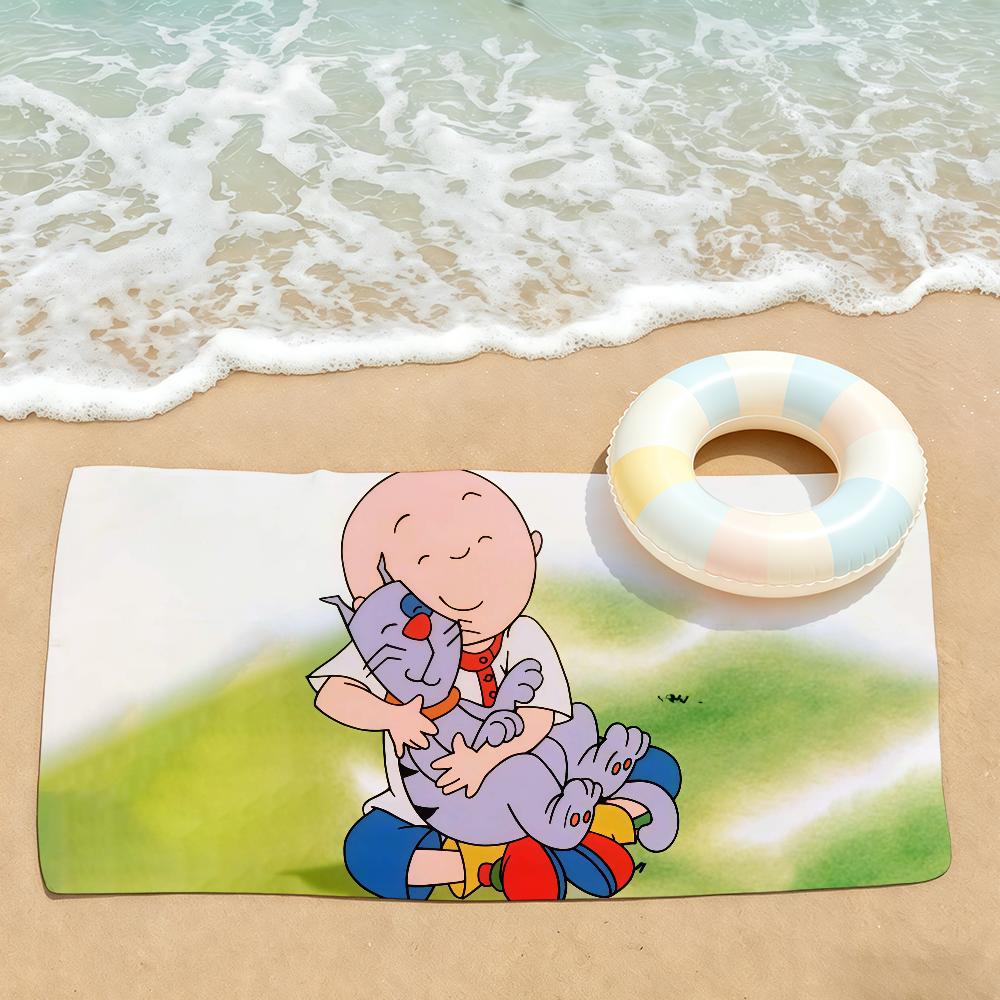 Cartoon cute C-Caillou Towel Drying Bath Towel Applicable To Light Swimming Camping Yoga Beach Out