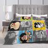 Mafaldas  Knitted Blankets Cartoon Flannel Throw Blanket Home Couch Printed Soft Warm Bedspreads,