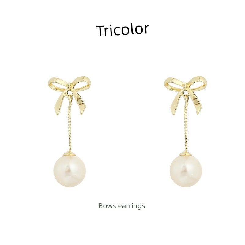 

[Choose from 29 Yuan] Tri-Color 2025 New Arrival Eardrop Stud Earrings Special Offer Collection 17 gold. S