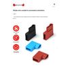 Flame Retardant Silicone Terminal Shroud 6.3mm Flag Straight Flat Crimp Female Insulated
