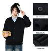 Warrior Unisex V-Neck Knit Cardigan Sweatshirt
