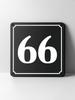 Metal House Number Sign, Black White Contrast, Outdoor Wall Decor for Home Street